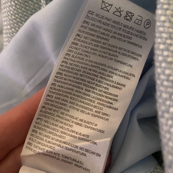 ESQUALO Sky Blue Blazer with Scrunch Sleeves New with Tags - Picture 12 of 13